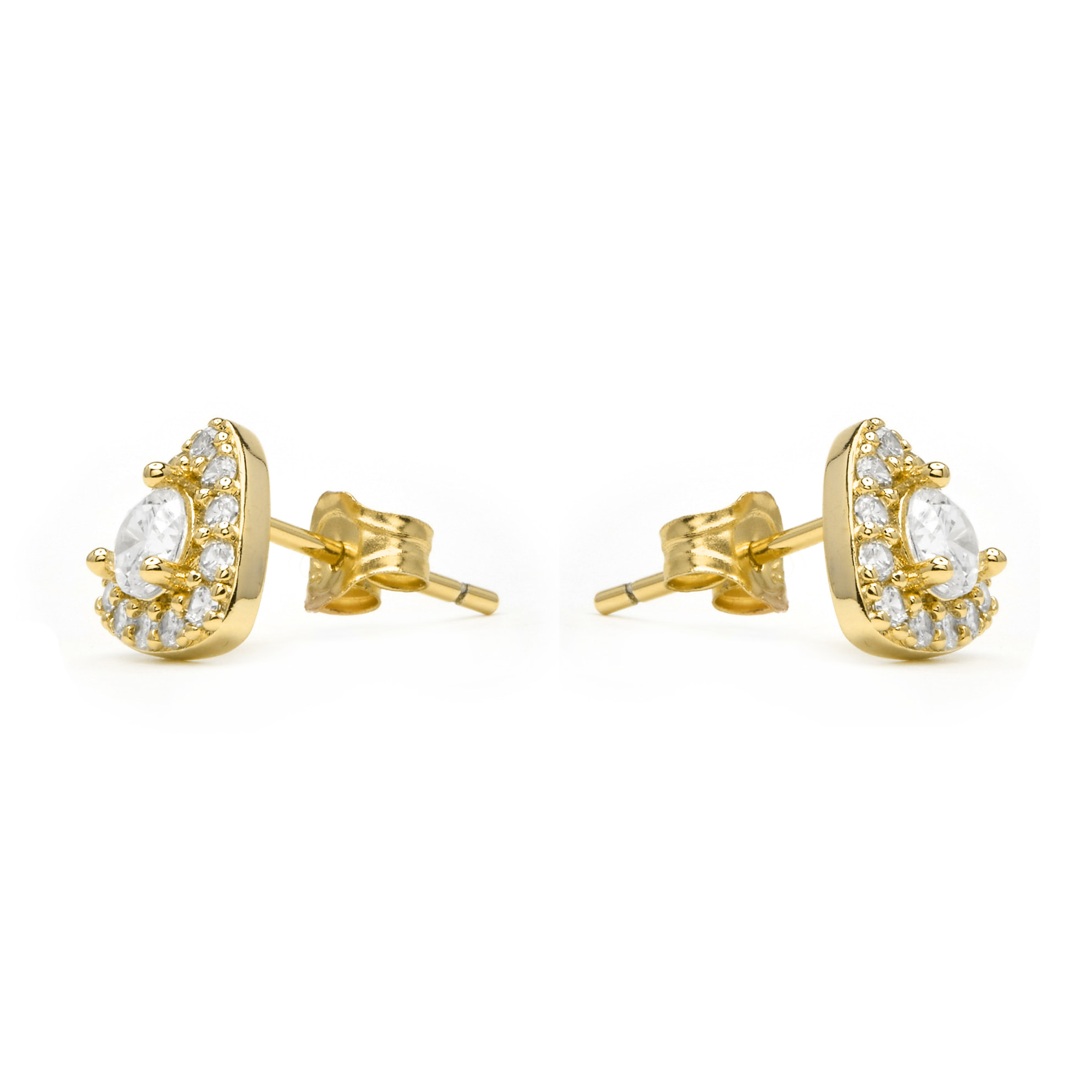 Pendientes Aldra acabado oro amarillo 18k