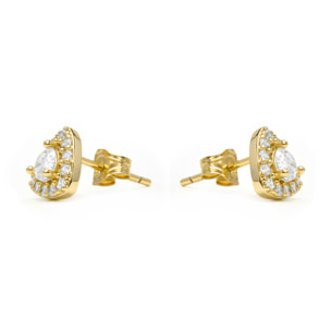 Pendientes Aldra acabado oro amarillo 18k