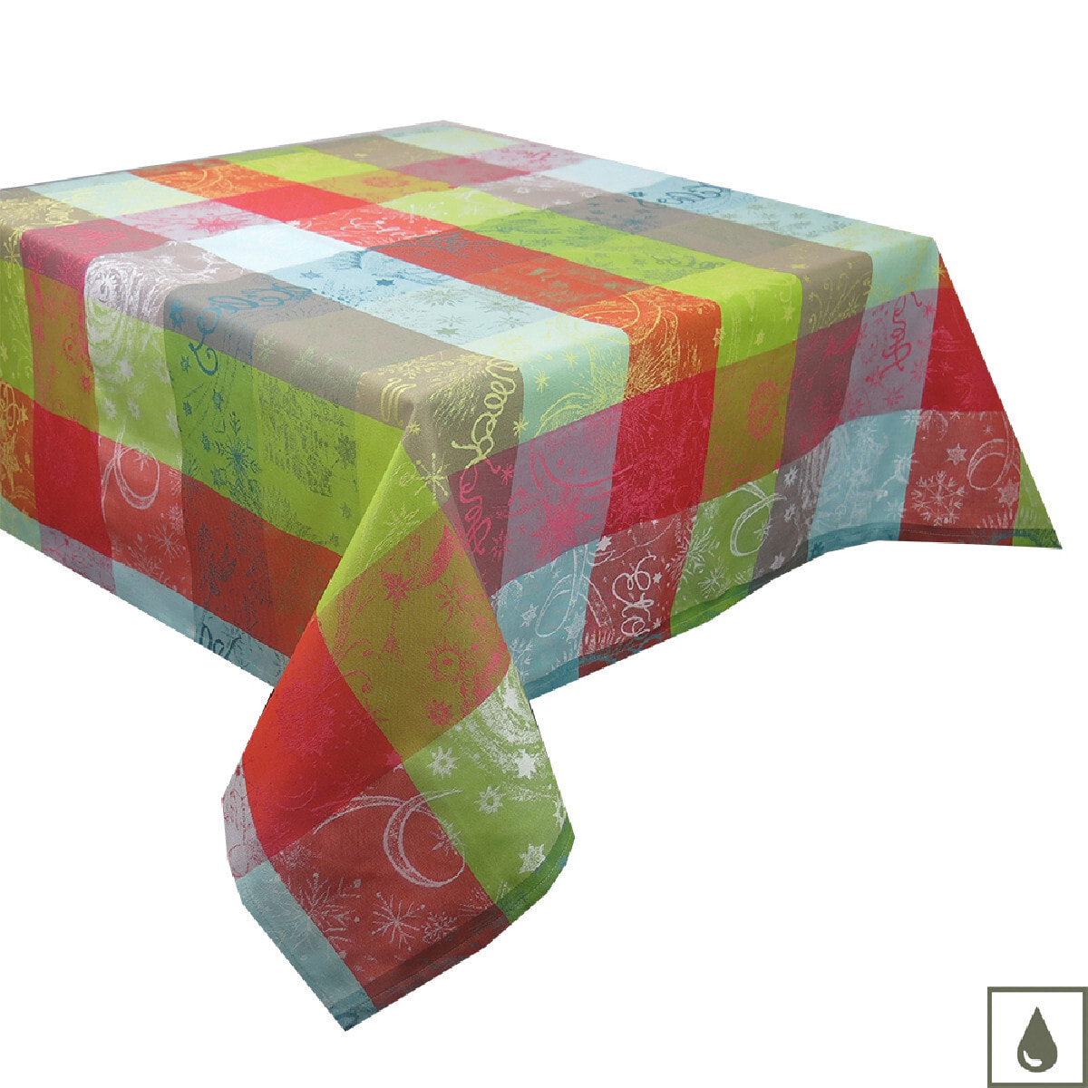 Nappe enduite jacquard Mille couleurs paris