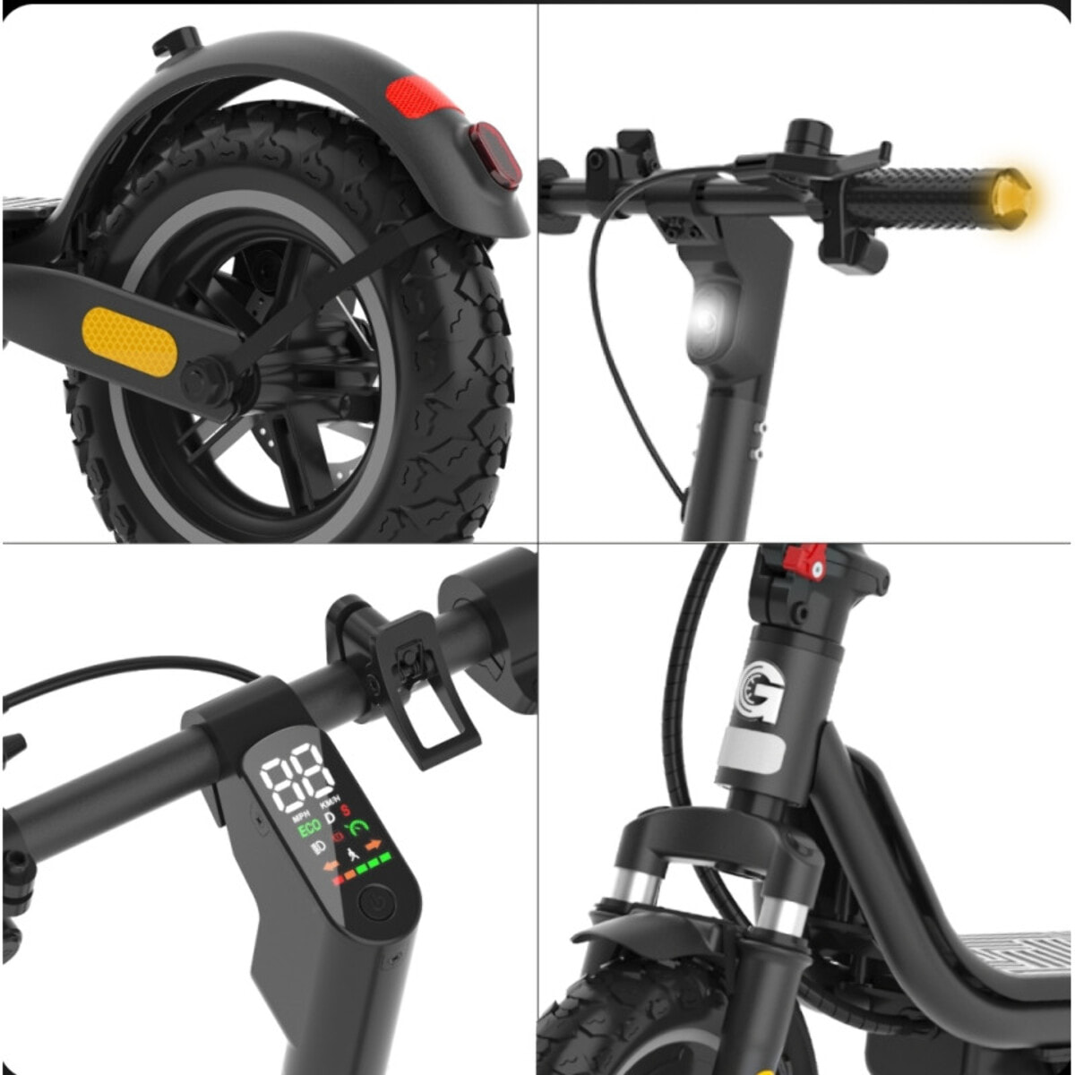 Trottinette Électrique UrbanGlide Ride 100 EVO – 350W – Autonomie 25km – Tout-Terrain 10"