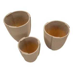 CACHEPOT DA ESTERNO PERU' TRIS CM Ø 43X47-36X41,5-30,5X34,5
 (APER. CMØ27-33-39)