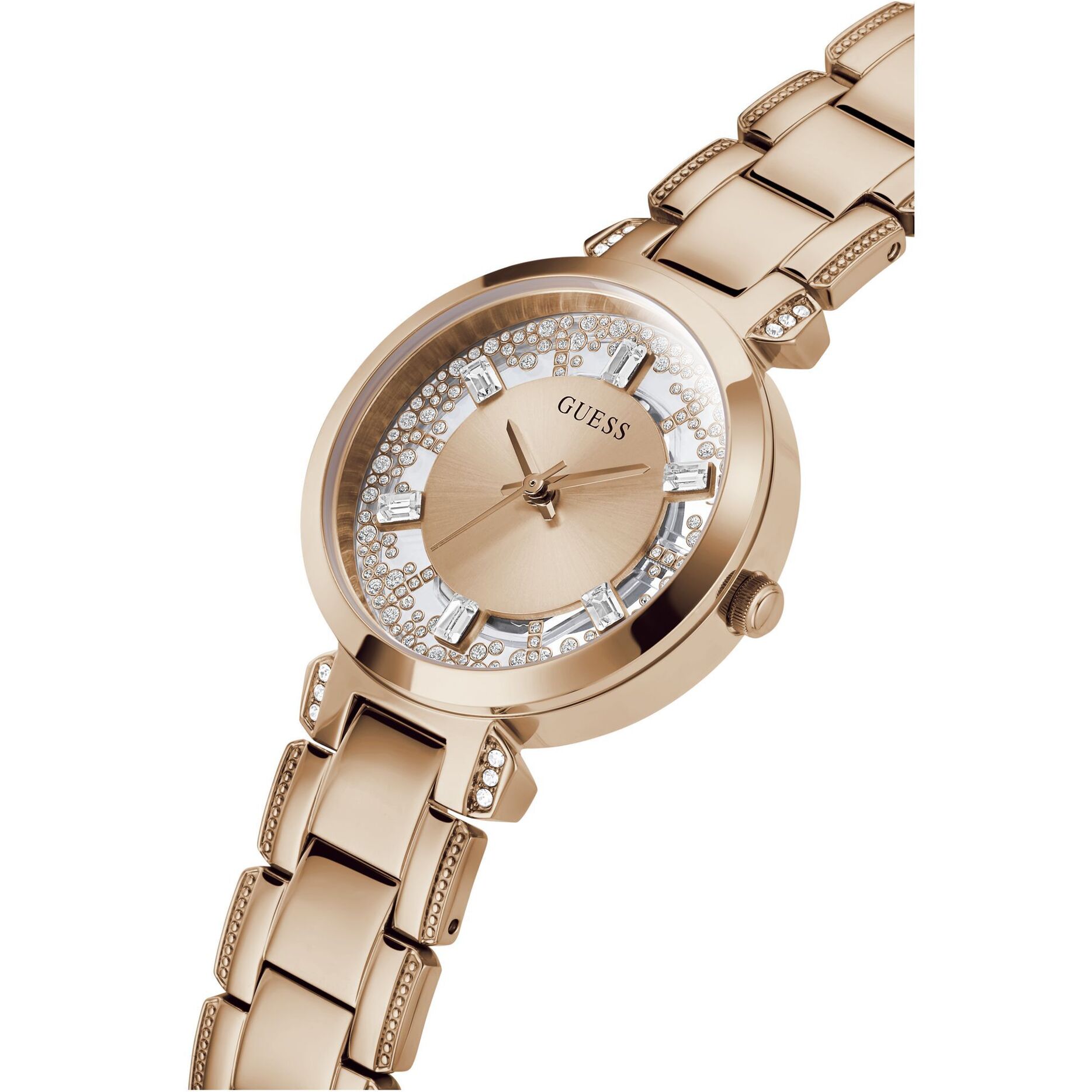 Guess Reloj Analógico De Cuarzo. Gd Crystal Clear