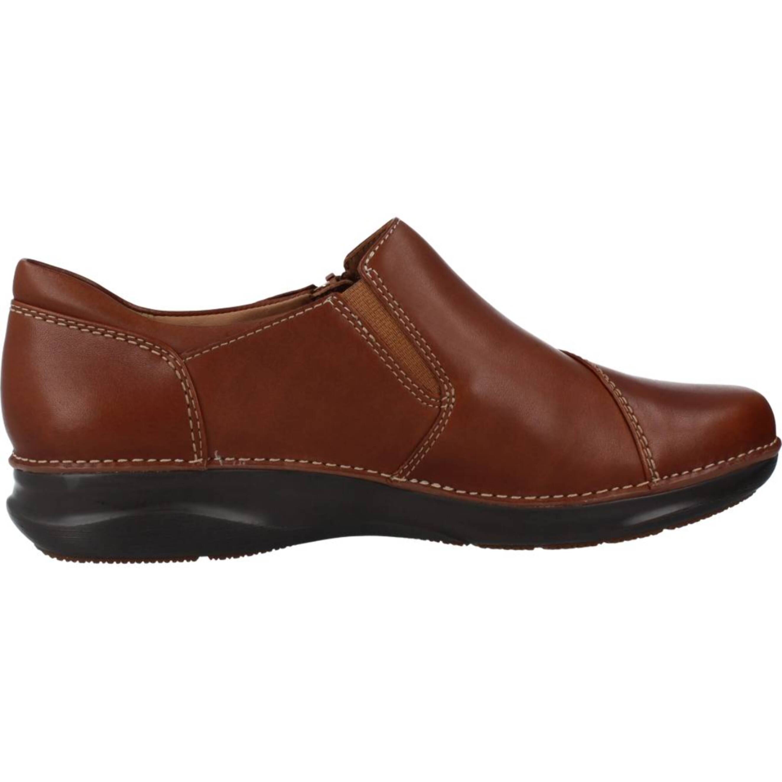 Zapatos Casual Mujer de la marca CLARKS  modelo APPLEY ZIP Brown