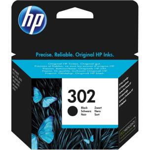 Cartouche d'encre HP Originale 302 Noire Standard - F6U66AE