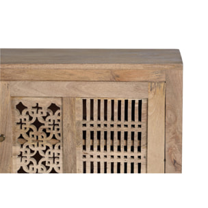 Mueble TV de Madera de Mango 160 Cm Estilo Boho Tallado