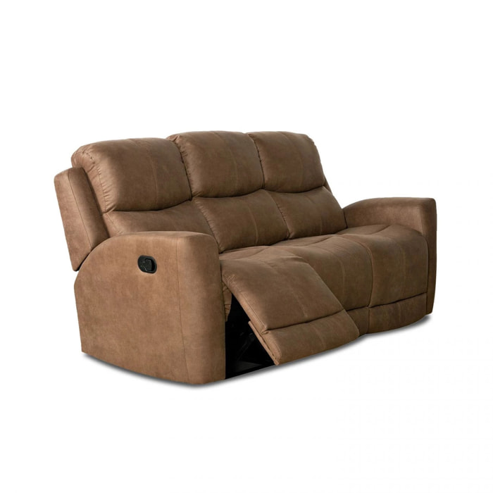 Sofá relax 3 plazas Ice Chocolate