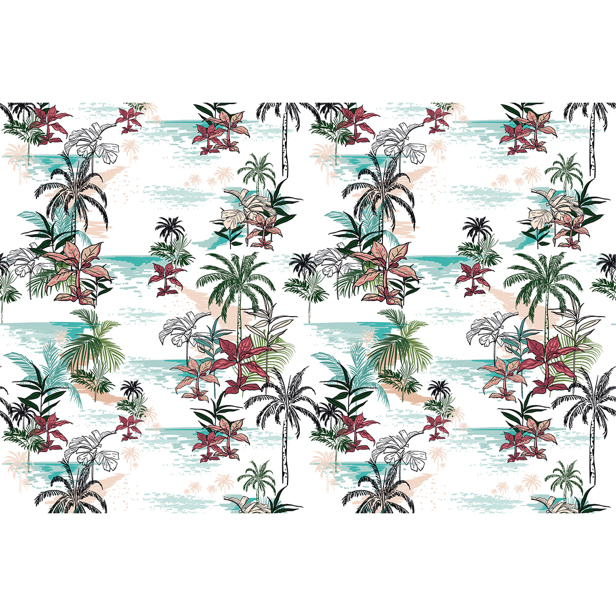 Sticker meuble tropical vaimahuta 40 x 60 cm