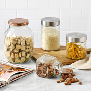 Bote de Vidrio – Recipiente de Almacenaje para Cocina con Tapa, Ideal para Pasta, Cereales y Alimentos Secos Renberg Signature