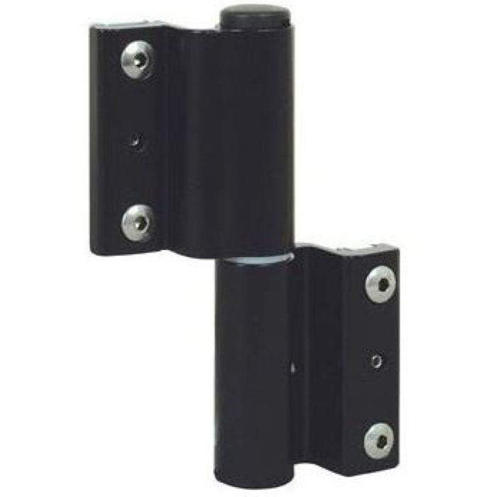 Paumelle à clamer porte fenêtre Venice Baby FAPIM gorge 12x15 - Noir 9005 - 5603C-37