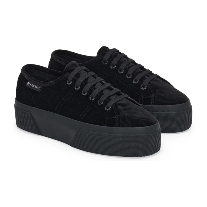 Superga - Scarpe da donna Donna Nero - 3790 VELVET ZEBRA LEGGERA