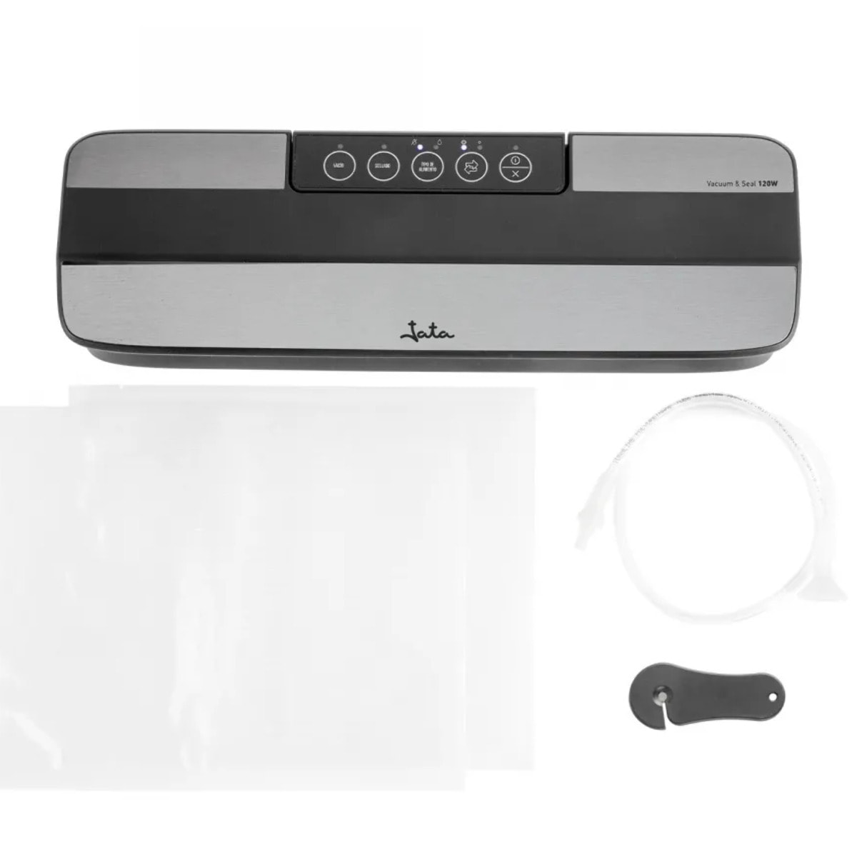 Envasadora al vacío JATA JEEV2240 para bolsas y rollos. Capacidad de la bomba: 4 l/min