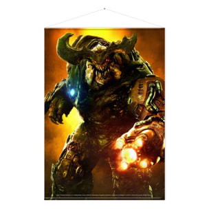 Doom Cyber Demon WallScroll Poster Gaya Entertainment