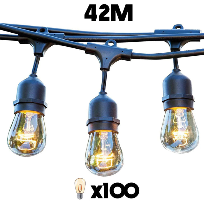 Lot de 10 guirlandes MAFY LIGHT CONNECTABLE 6M