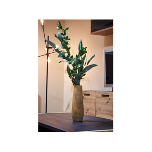 Vase décoratif H. 27 cm en bois de teck naturel - AUGUSTE