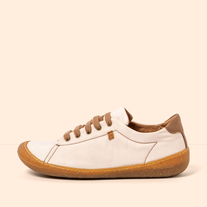 Zapatos N5767A WASHED NYLON CREAM/PAWIKAN color Cream