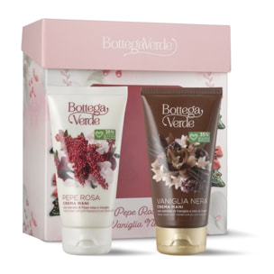 Kit mani Vaniglia Nera/Pepe rosa
