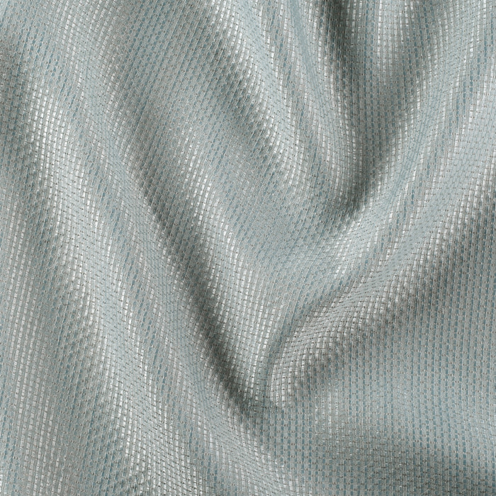 Tissu phonique coton et chanvre en relief - Bleu