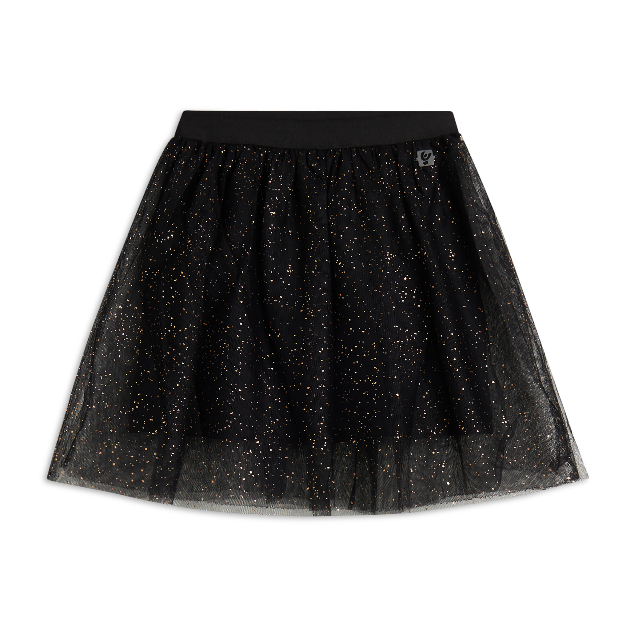 Gonna Bambina in tulle glitter con sottogonna