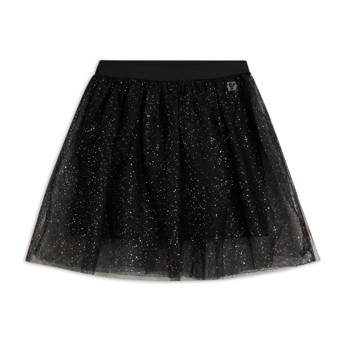 Gonna Bambina in tulle glitter con sottogonna