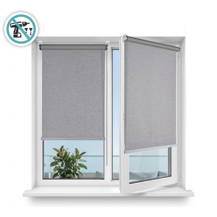 Store Occultant DREAM sans perçage Texture Gris