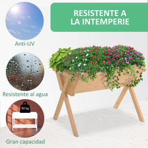 Huerto Urbano Mesa de Cultivo para Plantas Hortalizas con 4 Orificios de Drenaje