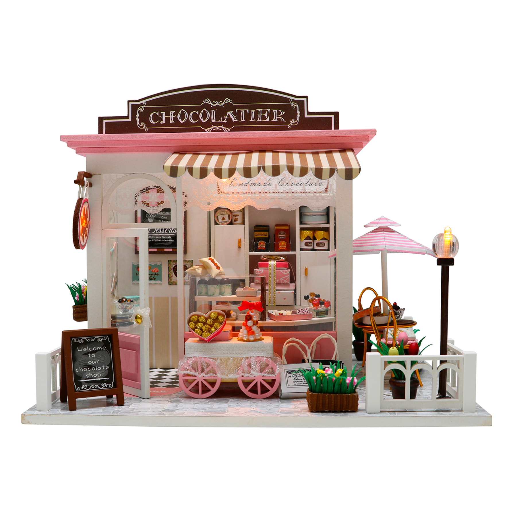 Chocolatería di Coco. Modello 3D realistico con grande dettaglio e luci LED.