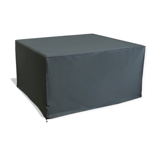OCEANE-LUNCH - Housse de protection pour table de jardin en polyester gris