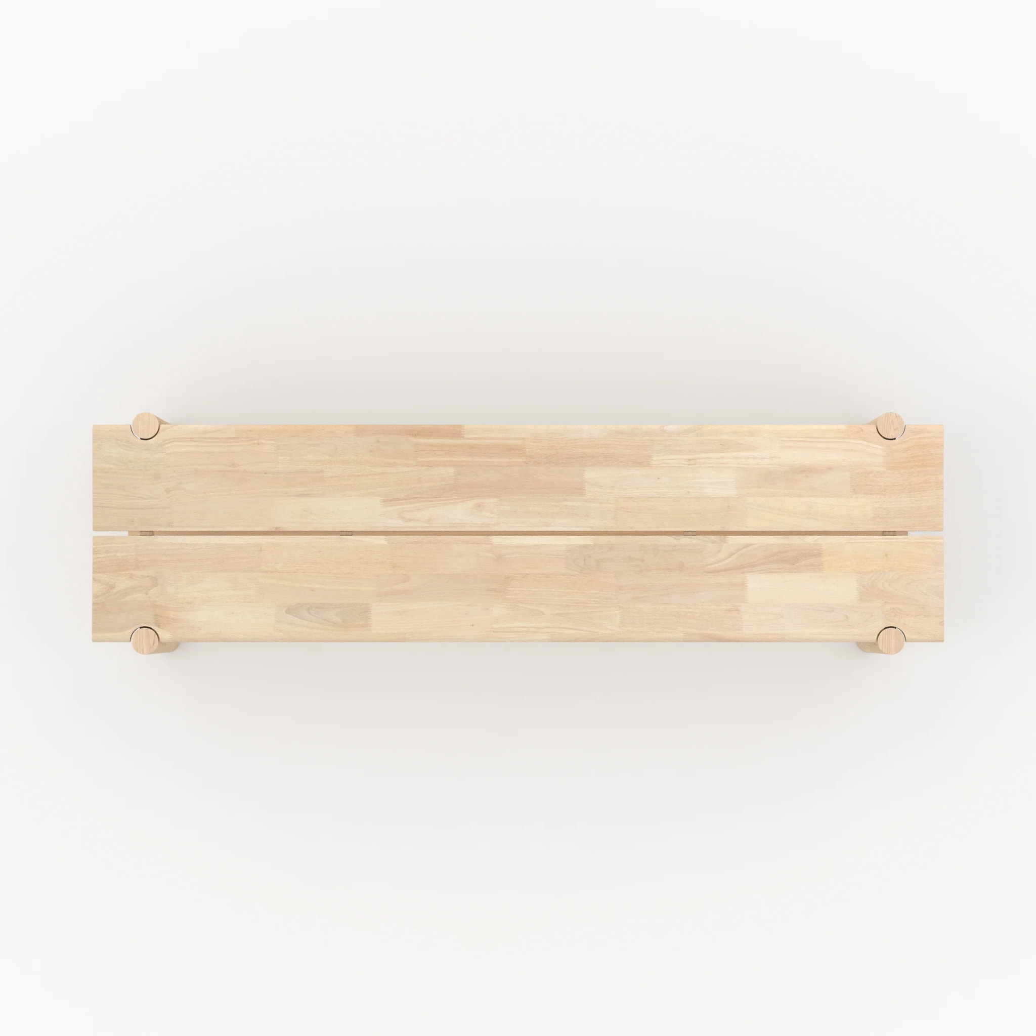 Banc 3 places en bois effet blanchi - Suzette