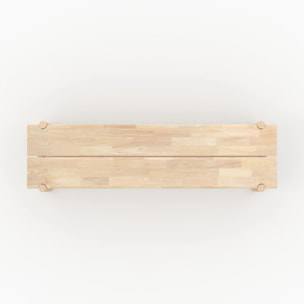Banc 3 places en bois effet blanchi - Suzette