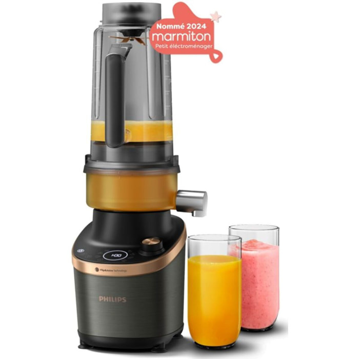 Blender PHILIPS HR3770/00 Flip&Juice 2-1 avec extracteur de jus Série 7000 2L, 1500W