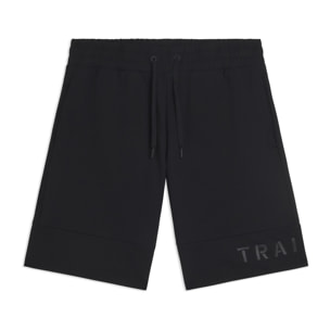 Shorts sportivi con stampa gommata e tasche multiple