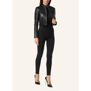 PHILIPP PLEIN Leather Biker FLAME