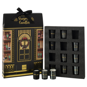 J-Line bougie parfumée Surprise Window - noir/mix - 12 bougies