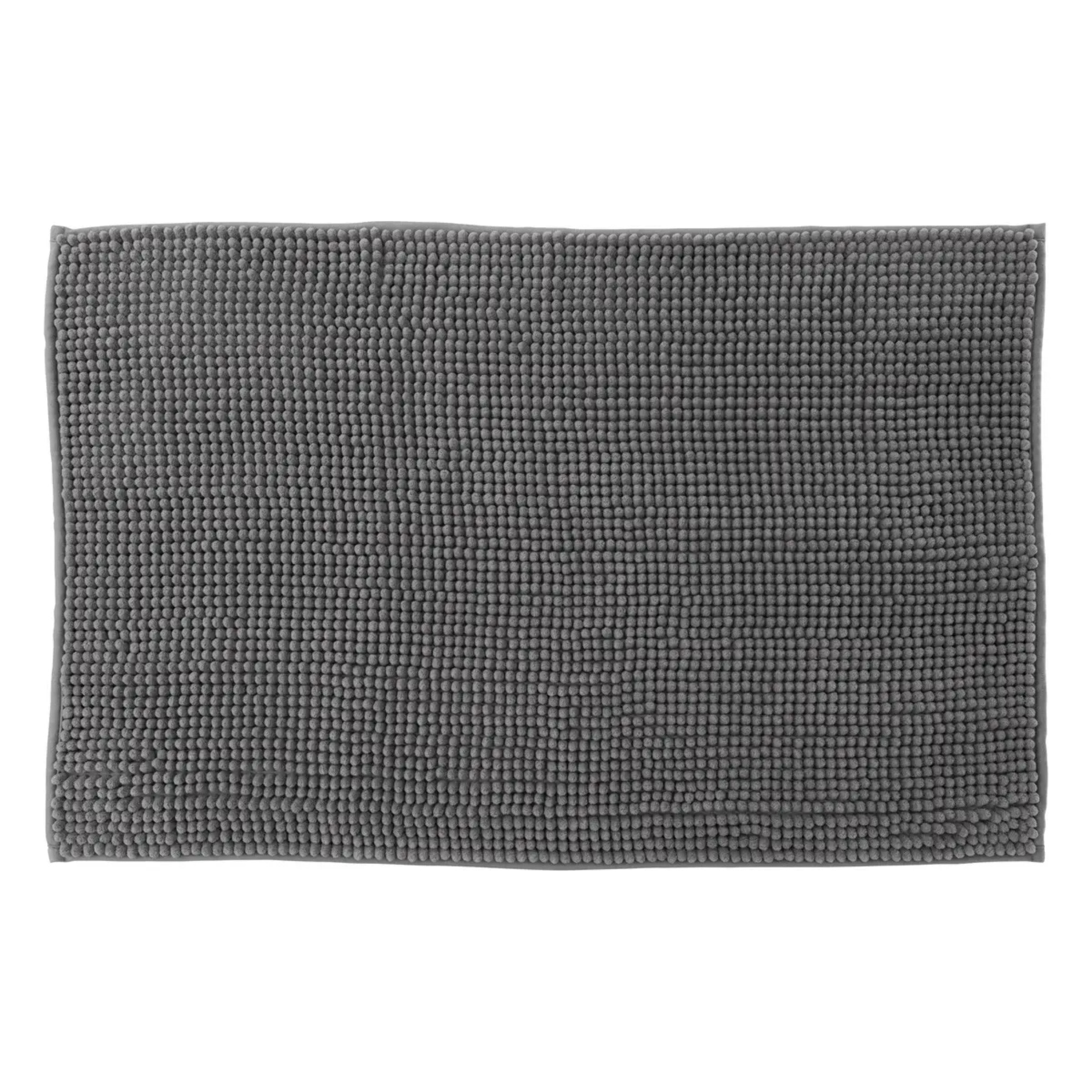 Tapis de bain 50x80cm "Colorama" gris anthracite