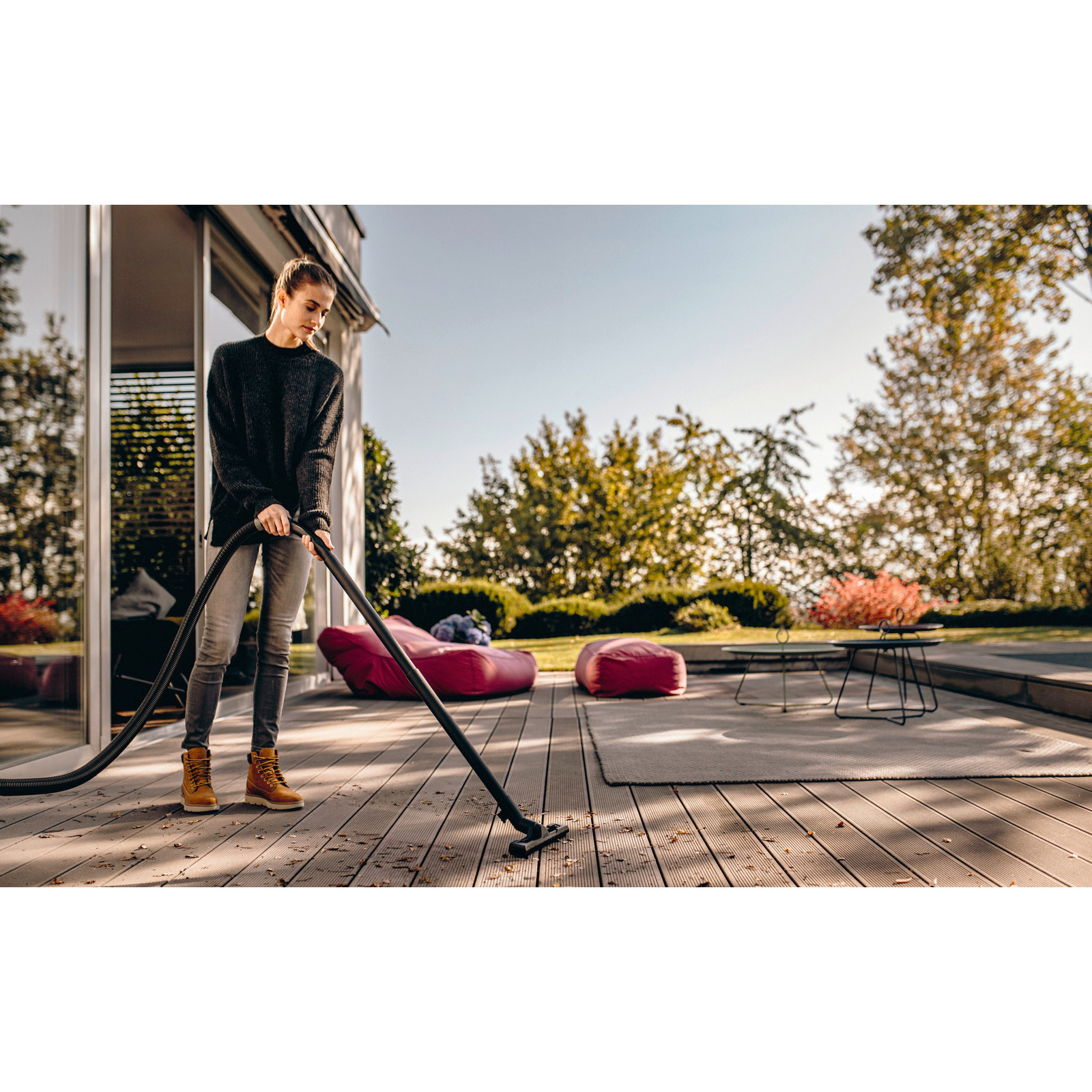 Aspirateur eau et poussière Karcher WD 4 S V-20/5/22 - Puissance 1000W- Capacité 20L- Cuve inox- Flexible 5m- Position parking