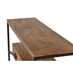 Consola - madera de mango y metal - 78x110x35cm