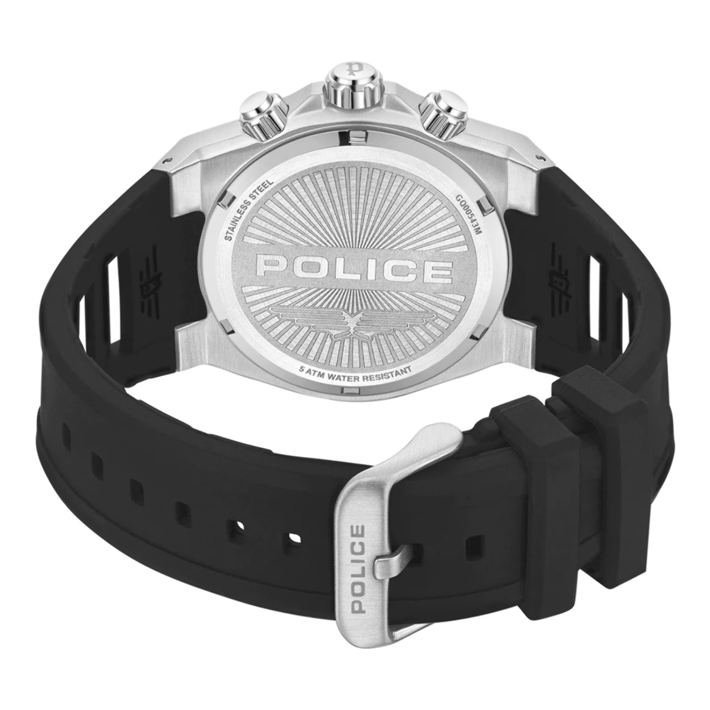 Reloj Police PEWGQ0054301M Hombre Analogico Cuarzo con Correa de Silicona