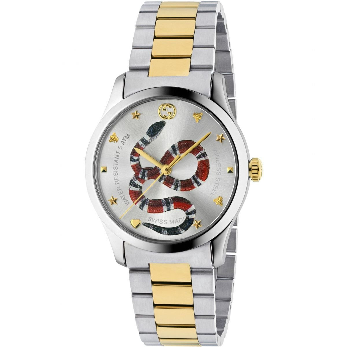Reloj Gucci YA1264075 Hombre Analogico Cuarzo con Correa de Acero inoxidable