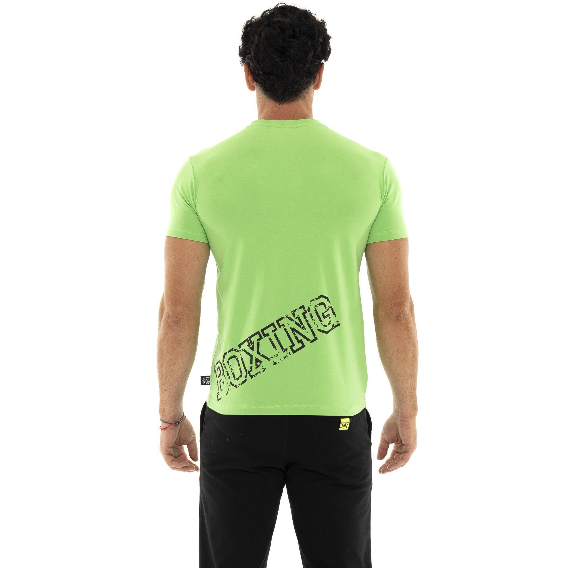 T-shirt uomo Leone 1947 Apparel con maxi logo vintage. Stile deciso.