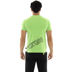 T-shirt uomo Leone 1947 Apparel con maxi logo vintage. Stile deciso.