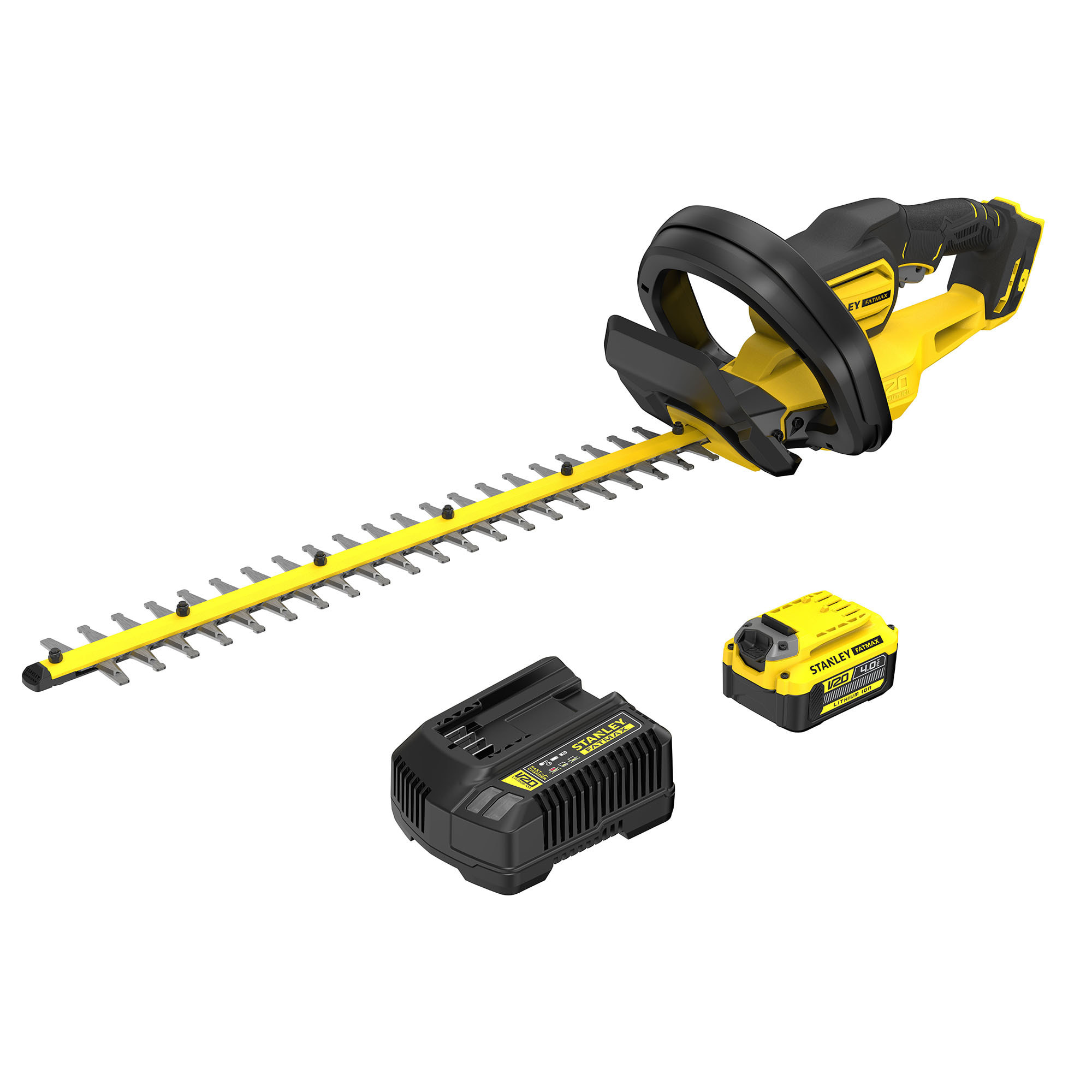 Taille-haies 55cm 18V Stanley FatMax V20 - 1 batterie 4Ah + chargeur 2A