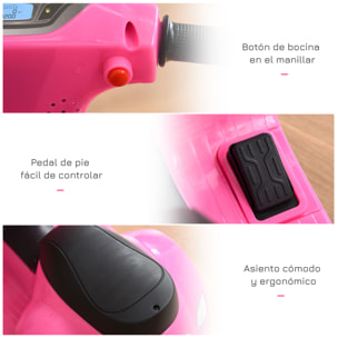 Moto Eléctrica Vespa para Niños de +18 Meses Rosa