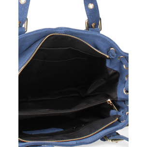 Borsa a mano da donna Made in Italy - Modello Lumena Lux - 100% pelle - 20.0 x 21.0 x 33.0 cm