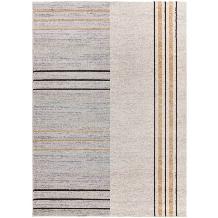 CRAFT Alfombra geométrica en tonos gris y beige, varias medidas disponibles