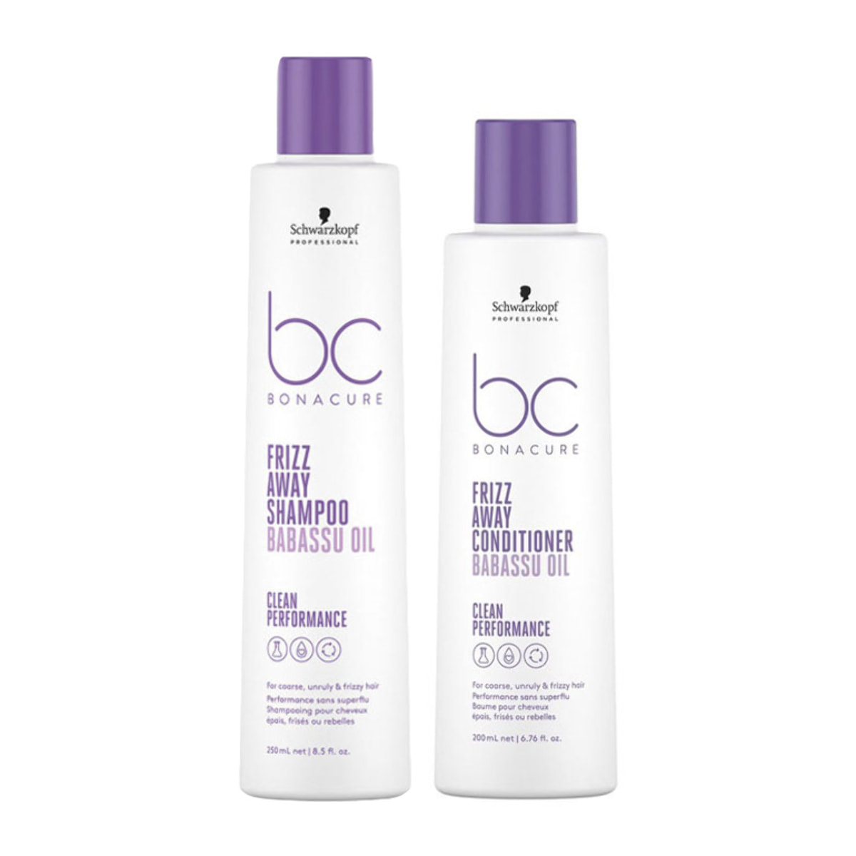 SCHWARZKOPF Kit BC Bonacure Frizz Shampoo 250ml + Conditioner 200ml