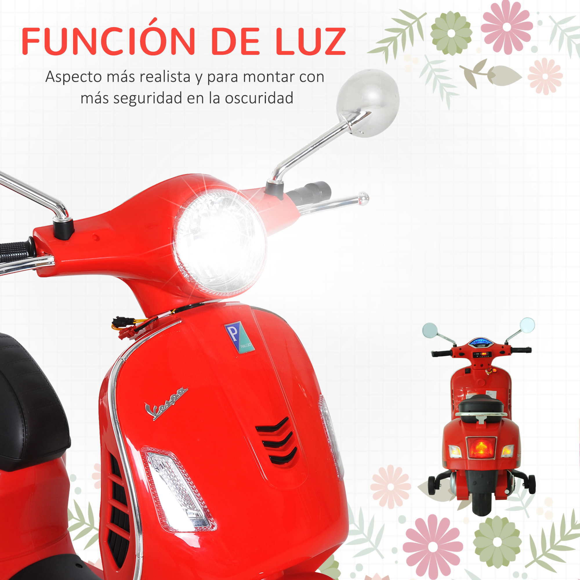 Moto Eléctrica Infantil Rojo