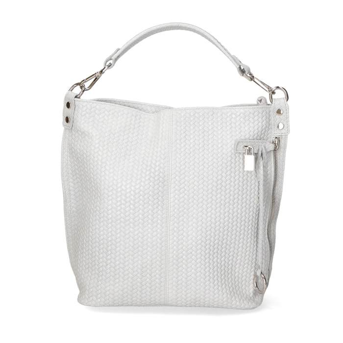 Borsa a spalla da donna - Modello Elga - Vera pelle - 45.0 x 35.0 x 15.0 cm