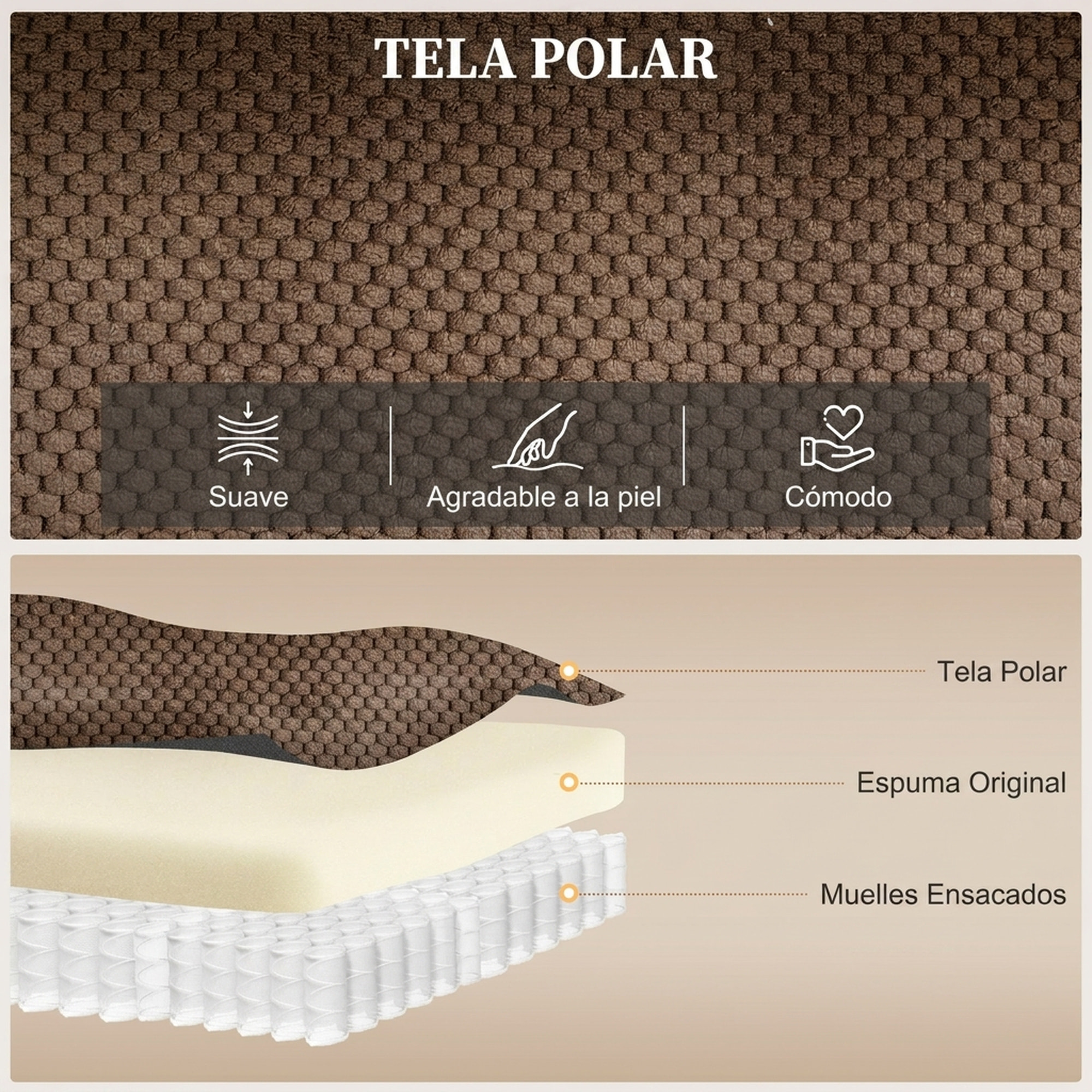 Sillón Relax Reclinable Eléctrico con Calor Lumbar y Masaje Vibración, Sillón Masaje Relax, Motor Silencioso, Función Memoria, Asiento Ancho, Bolsillos, Portavasos, USB, Tela Terciopelo, Marrón
