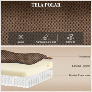Sillón Relax Reclinable Eléctrico con Calor Lumbar y Masaje Vibración, Sillón Masaje Relax, Motor Silencioso, Función Memoria, Asiento Ancho, Bolsillos, Portavasos, USB, Tela Terciopelo, Marrón