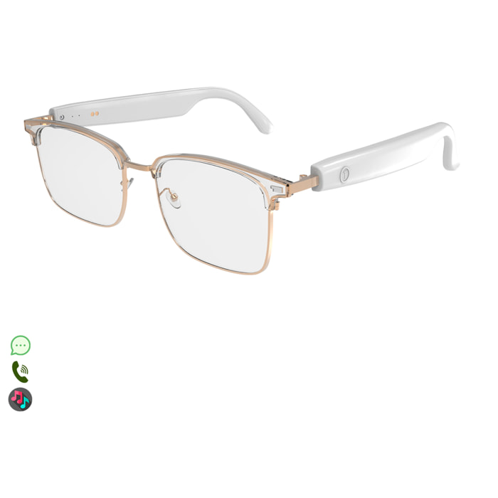 Gafas inteligentes GS13 lentes fotocromáticas, llamada bluetooth, asistente de voz, control remoto de la cámara.